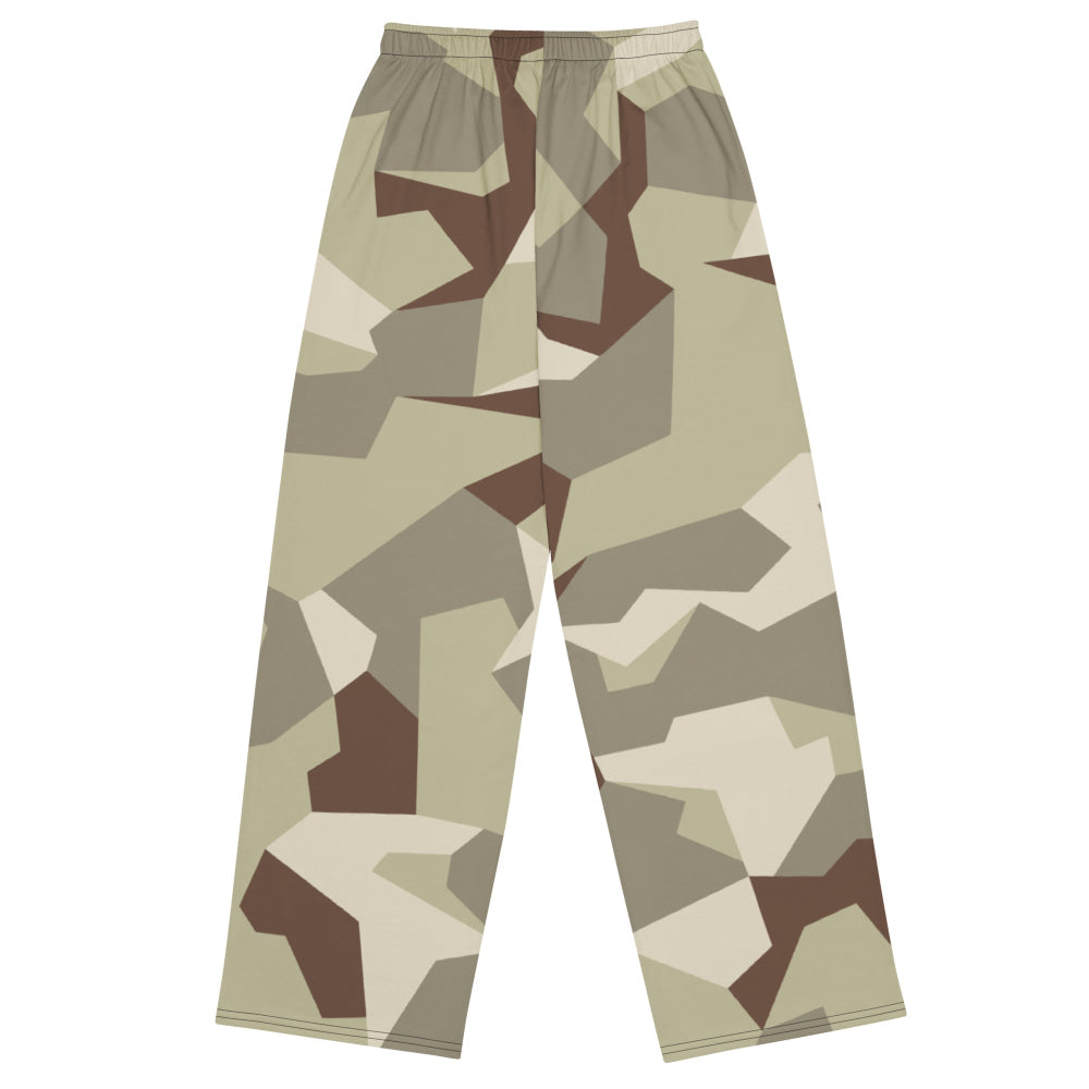 Swedish M90 Desert CAMO unisex wide-leg pants - Unisex Wide-Leg Pants