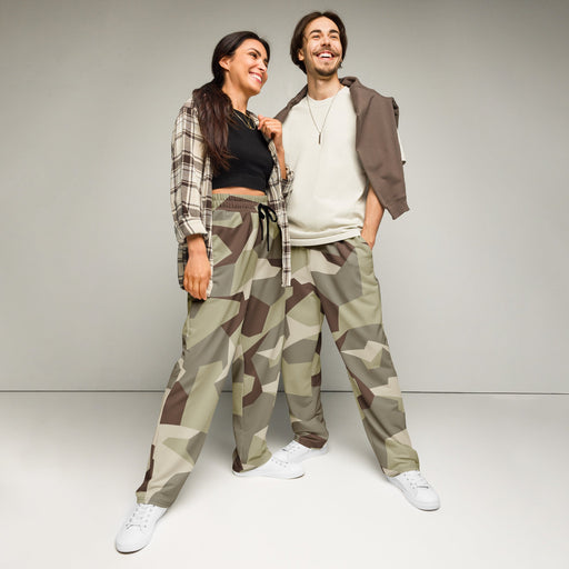 M90 Swedish Desert CAMO Unisex Wide-Leg Joggers - 2XS