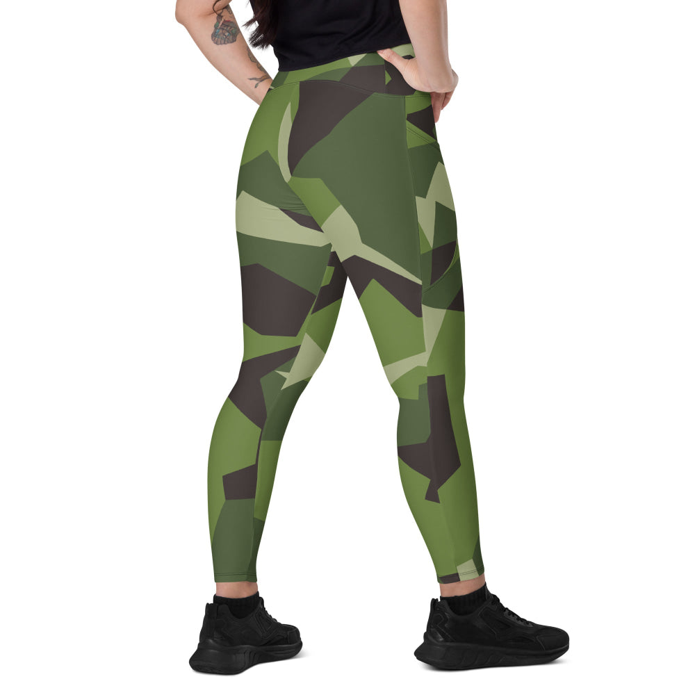 Swedish M90 CAMO Leggings with pockets - 2XS - Womens With Pockets