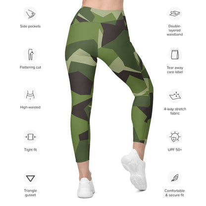 Swedish M90 CAMO Leggings with pockets - Womens With Pockets