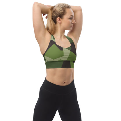 Swedish M90 CAMO Longline sports bra - XS - Womens Sports Bra