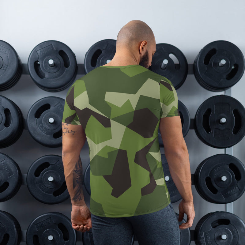 M90 Swedish Woodland CAMO Mens Athletic T-Shirt