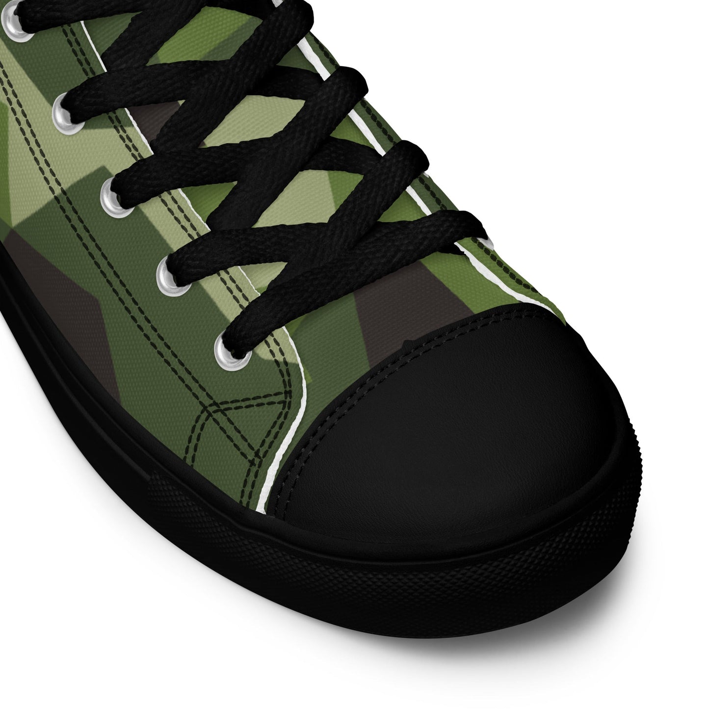 Swedish M90 CAMO Mens high top canvas shoes - High Top Canvas Shoes
