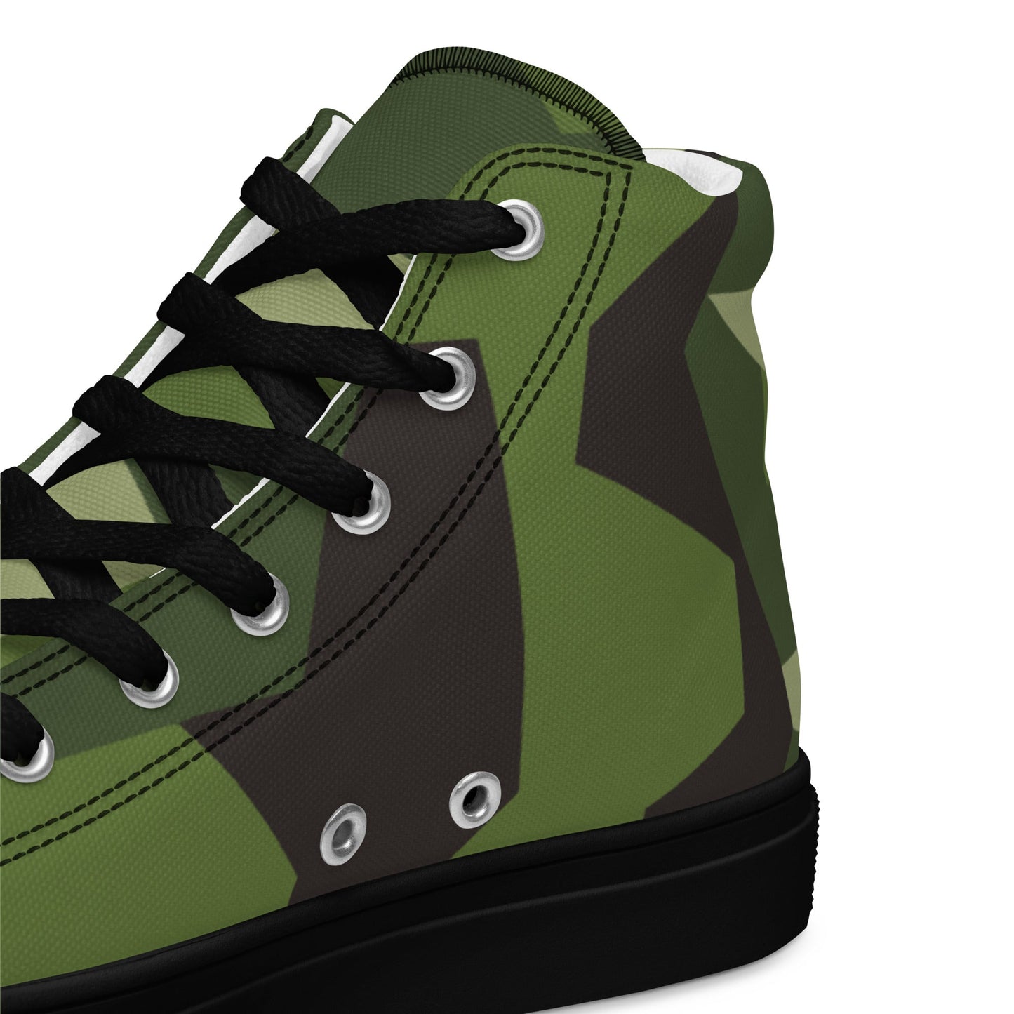 Swedish M90 CAMO Mens high top canvas shoes - High Top Canvas Shoes