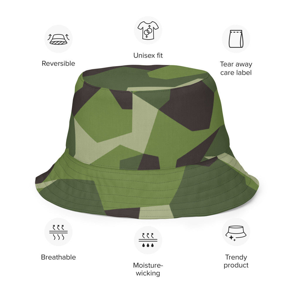 Swedish M90 CAMO Reversible bucket hat - Bucket Hat