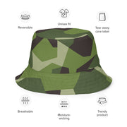 M90 Swedish Woodland CAMO Reversible Bucket Hat