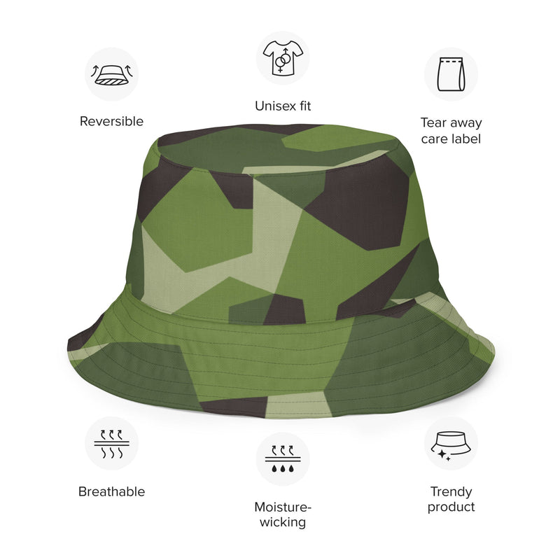 M90 Swedish Woodland CAMO Reversible Bucket Hat