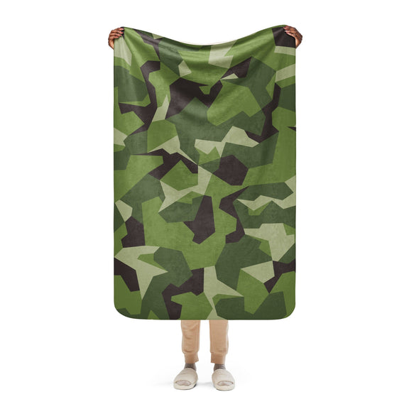 Swedish M90 CAMO Sherpa blanket - 37″×57″ - Blankets