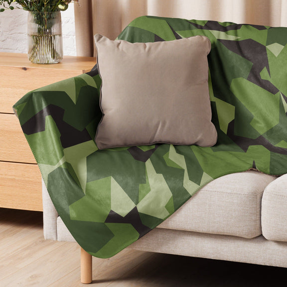 Swedish M90 CAMO Sherpa blanket - Blankets