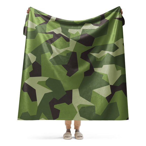 Swedish M90 CAMO Sherpa blanket - 60″×80″ - Blankets