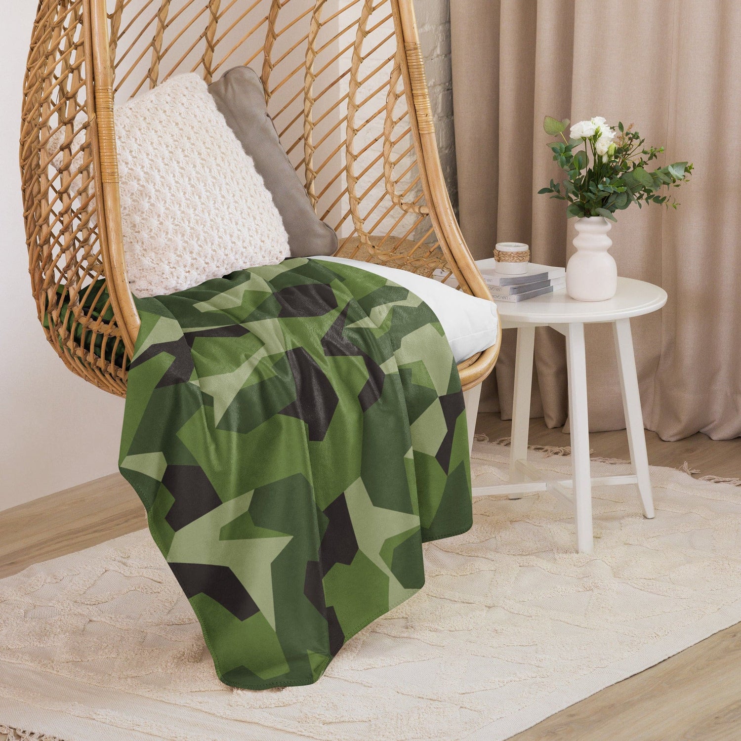 Swedish M90 CAMO Sherpa blanket - Blankets