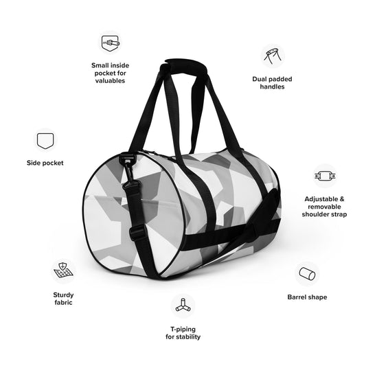 Swedish M90 Snow CAMO gym bag - Gym Bags