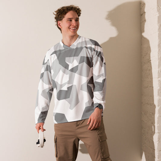 Swedish M90 Snow CAMO hockey fan jersey Hockey Jerseys