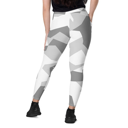 Swedish M90 Snow CAMO Leggings with pockets - Womens With Pockets