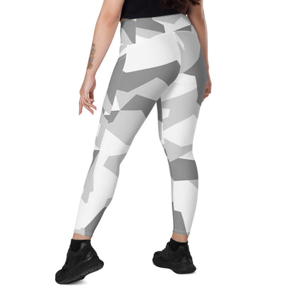 Swedish M90 Snow CAMO Leggings with pockets - Womens With Pockets