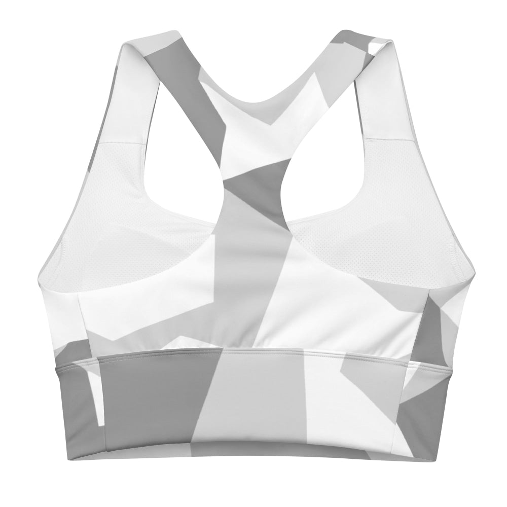 Swedish M90 Snow CAMO Longline sports bra - Womens Sports Bra