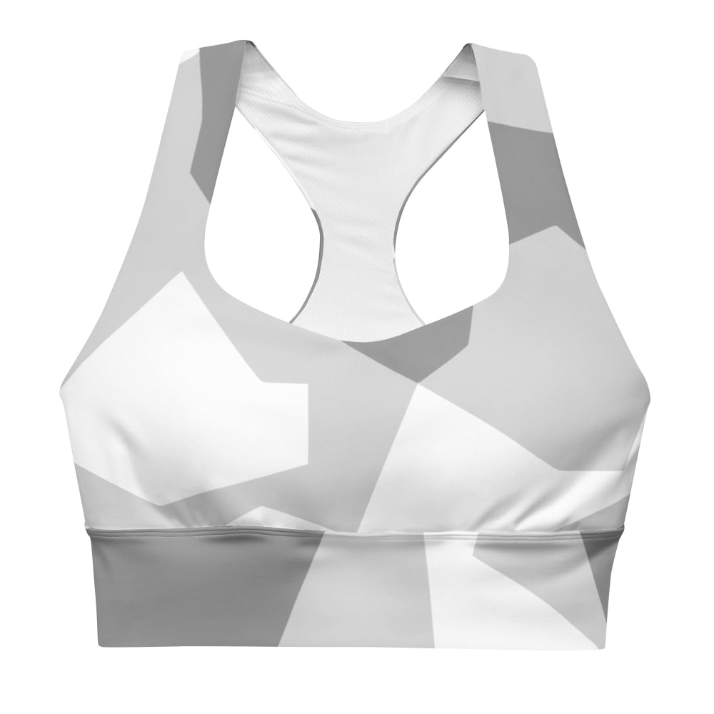 Swedish M90 Snow CAMO Longline sports bra - Womens Sports Bra