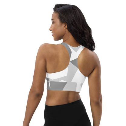 Swedish M90 Snow CAMO Longline sports bra - Womens Sports Bra