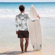 M90 Swedish Snow CAMO Mens Long-Sleeve Rash Guard