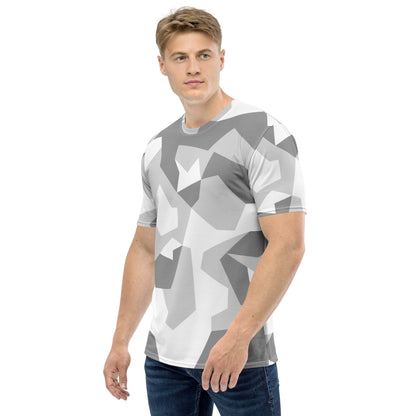 Swedish M90 Snow CAMO Men’s T-shirt - Mens T-Shirt