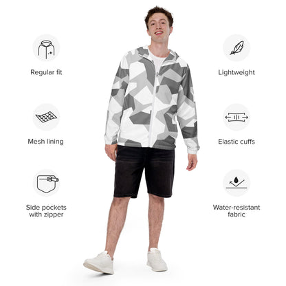 Swedish M90 Snow CAMO Men’s windbreaker - Mens Windbreaker