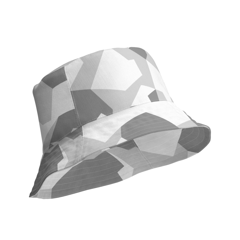 Swedish M90 Snow CAMO Reversible bucket hat - Bucket Hat