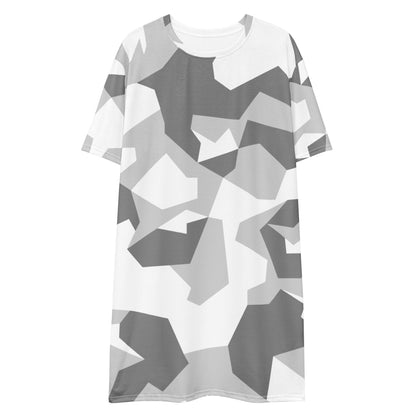 Swedish M90 Snow CAMO T-shirt dress - Womens T-Shirt Dress