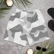M90 Swedish Snow CAMO Unisex Athletic Long Shorts