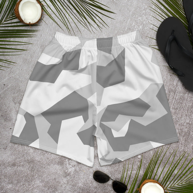 M90 Swedish Snow CAMO Unisex Athletic Long Shorts