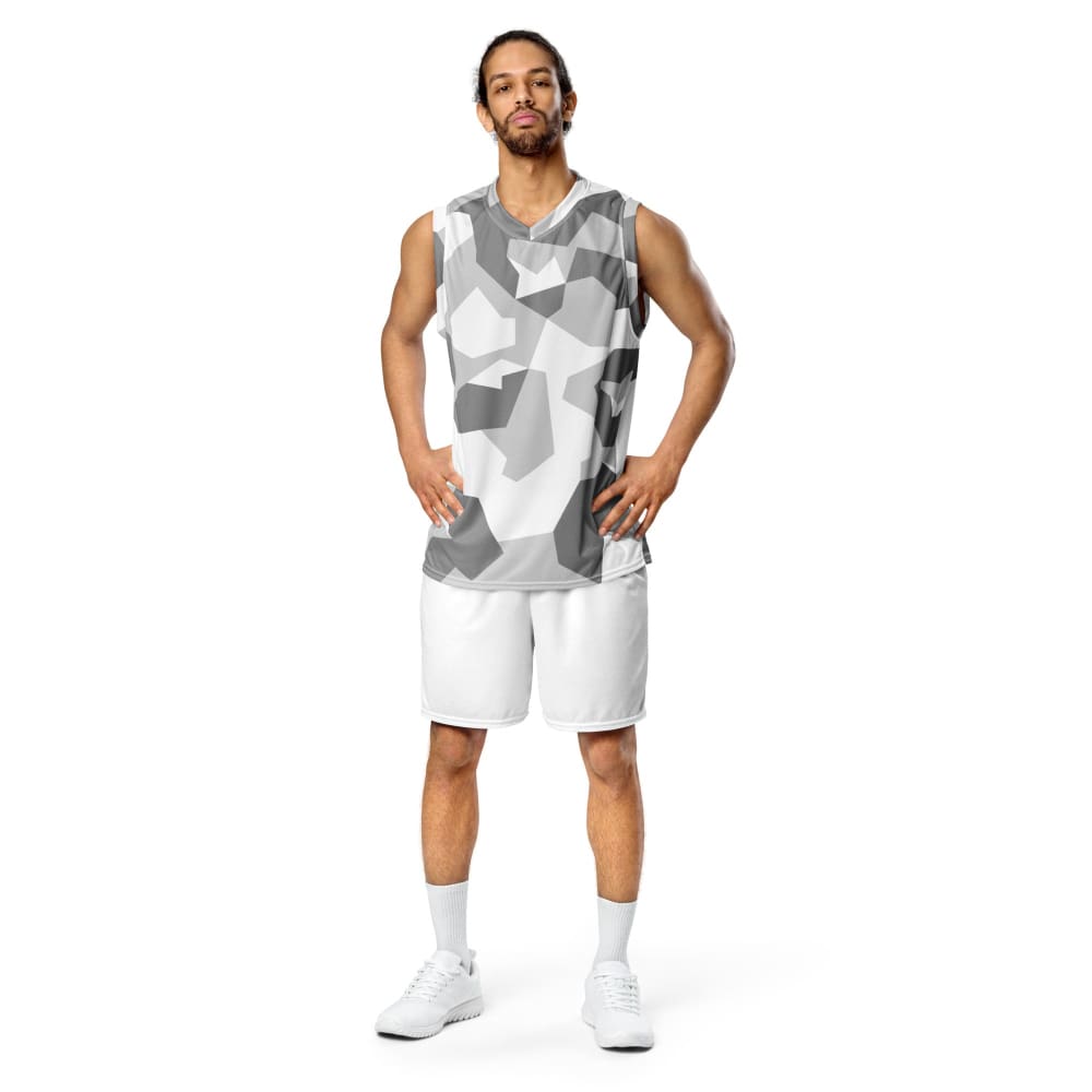 Swedish M90 Snow CAMO unisex basketball jersey