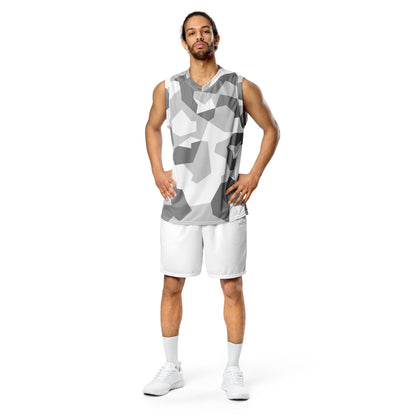 Swedish M90 Snow CAMO unisex basketball jersey Basketball Jerseys