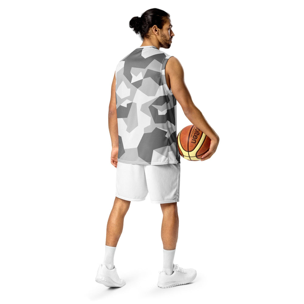 Swedish M90 Snow CAMO unisex basketball jersey - Unisex Basketball Jersey