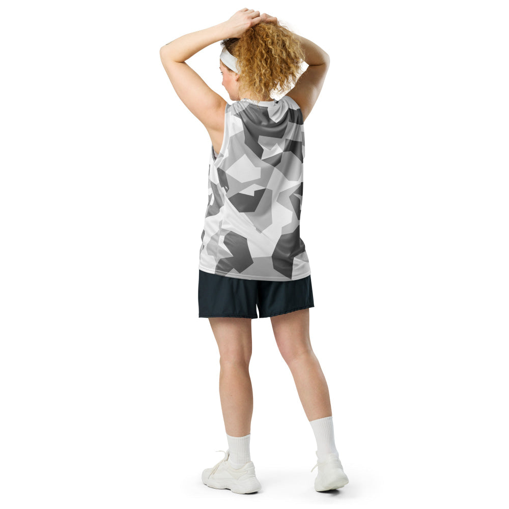 Swedish M90 Snow CAMO unisex basketball jersey - Unisex Basketball Jersey