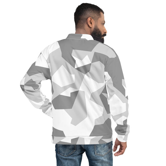 Swedish M90 Snow CAMO Unisex Bomber Jacket - Jackets