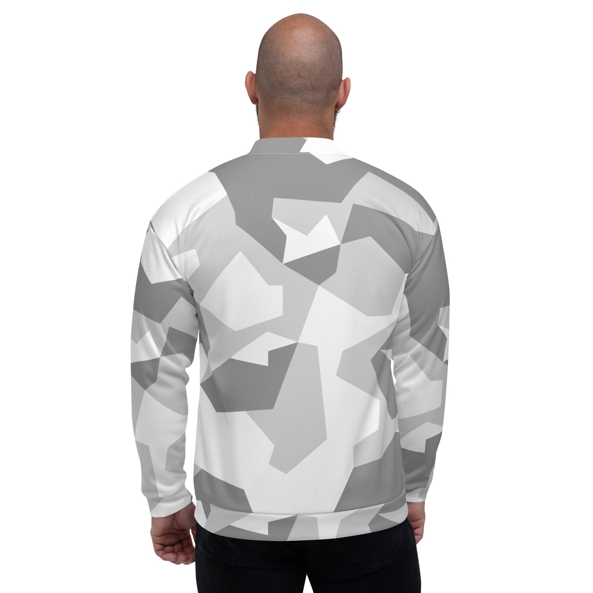 Swedish M90 Snow CAMO Unisex Bomber Jacket - Jackets