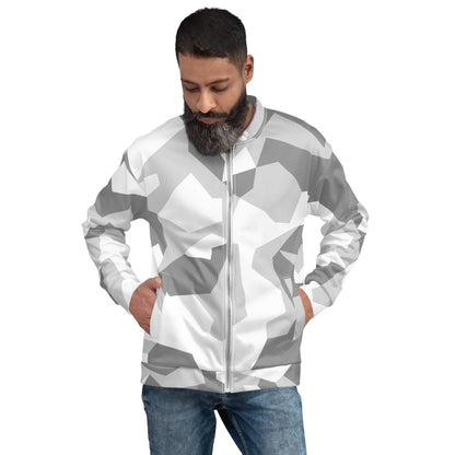 Swedish M90 Snow CAMO Unisex Bomber Jacket - Jackets