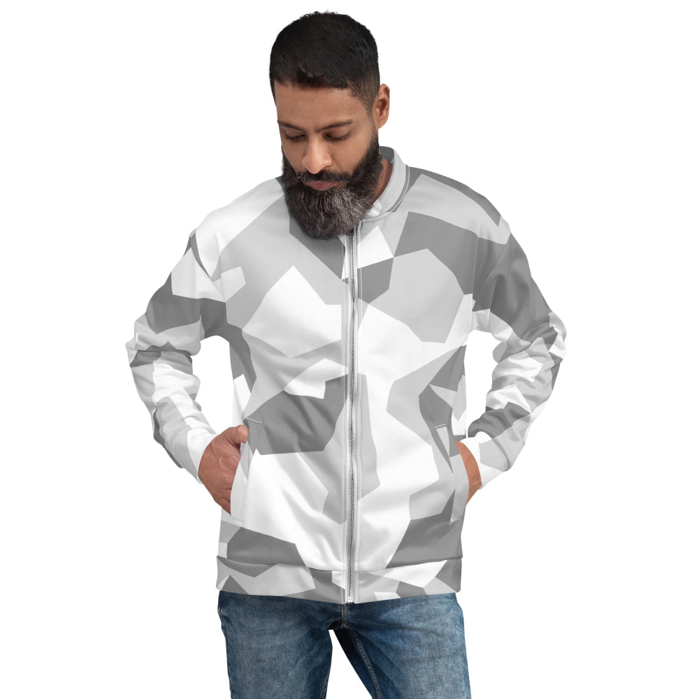 Swedish M90 Snow CAMO Unisex Bomber Jacket