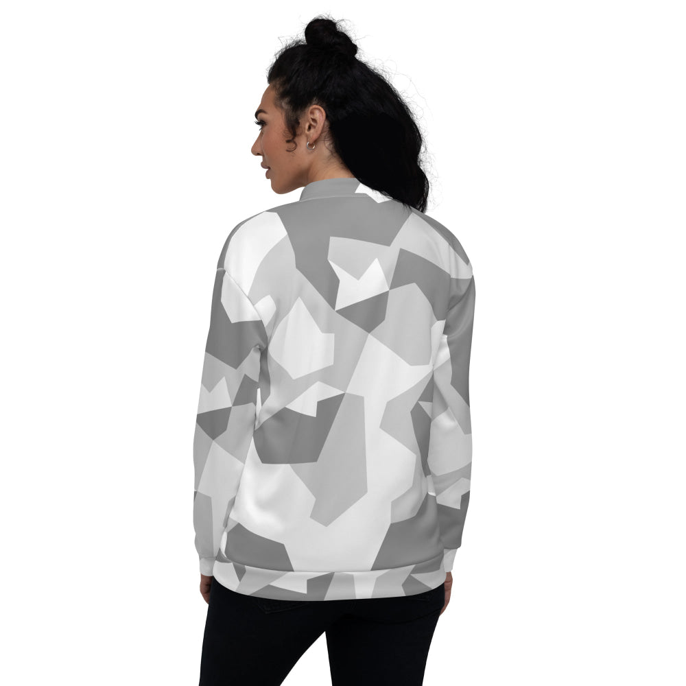 Swedish M90 Snow CAMO Unisex Bomber Jacket