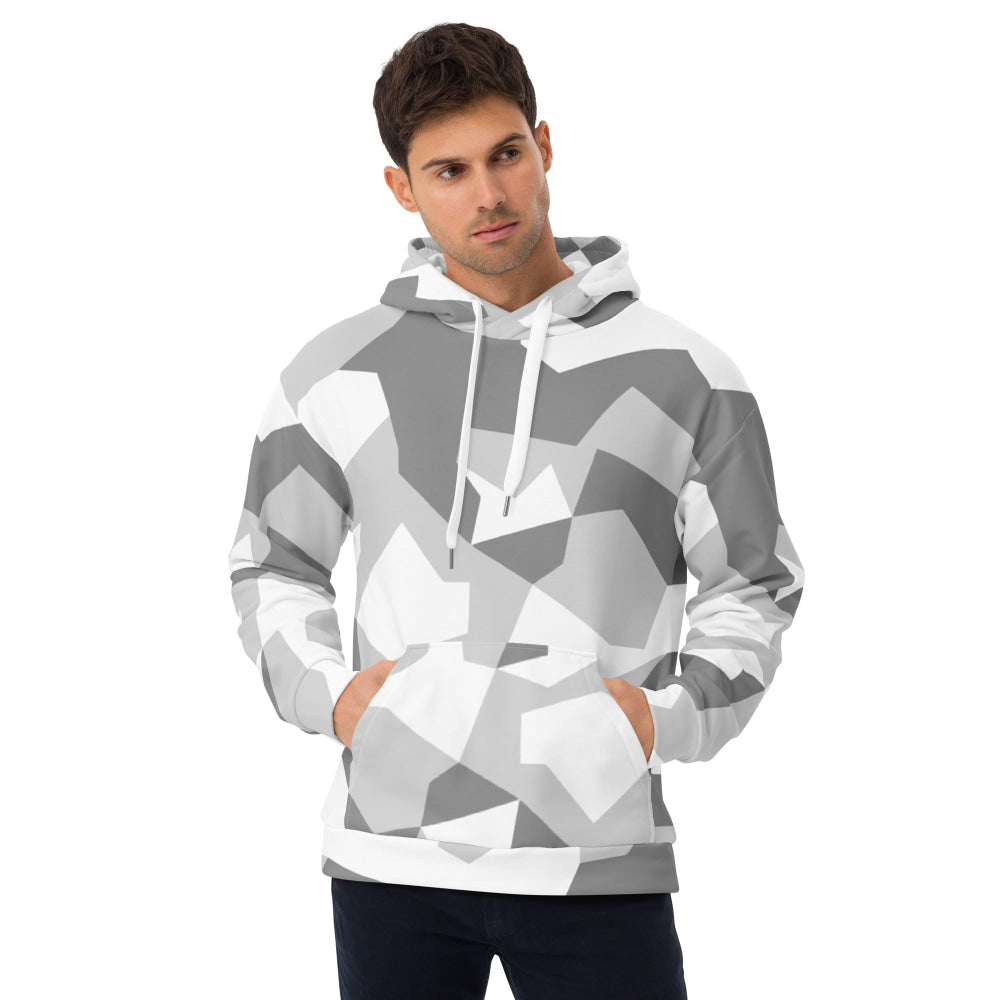 Swedish M90 Snow CAMO Unisex Hoodie - 2XS