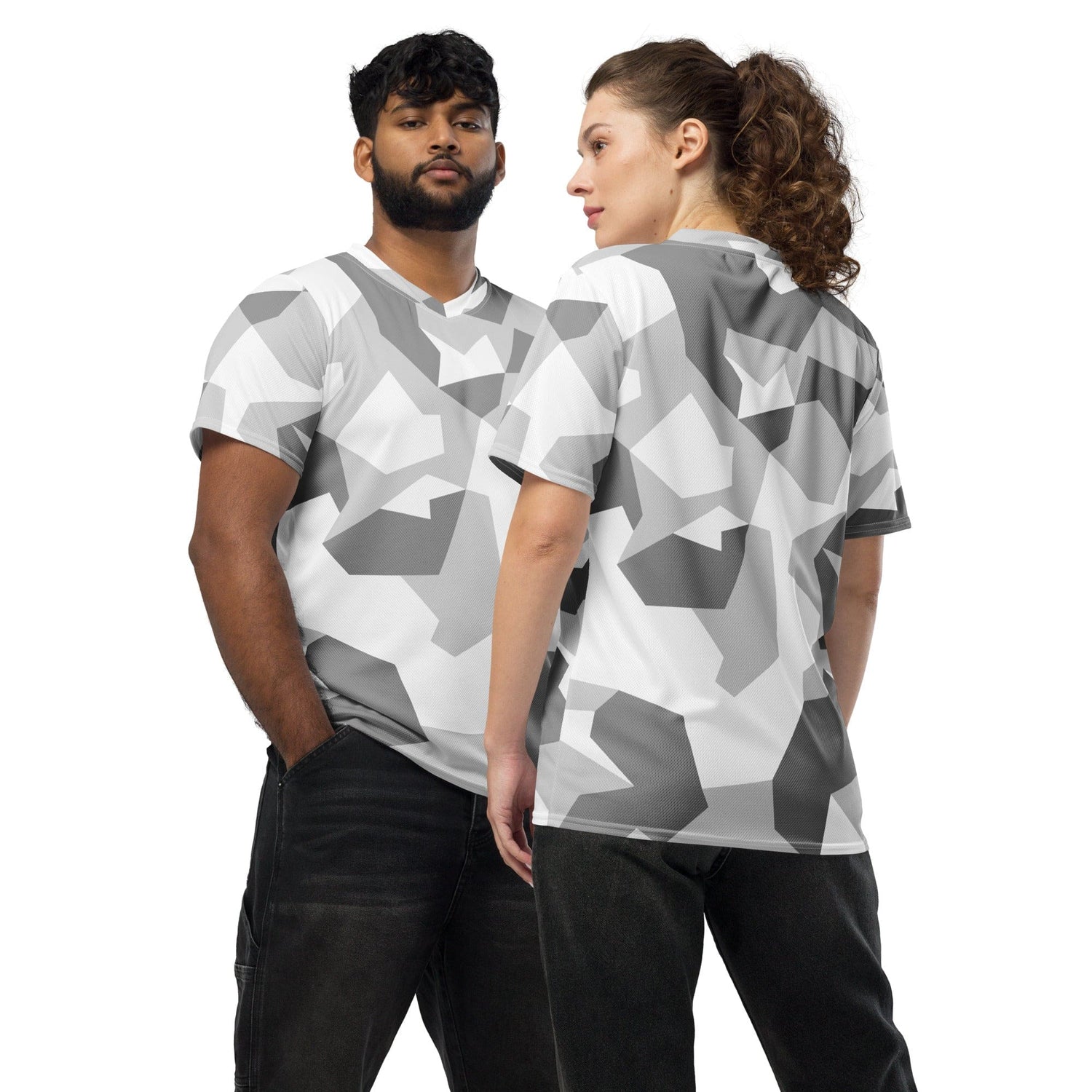 Swedish M90 Snow CAMO unisex sports jersey - 2XS - Sports Jerseys