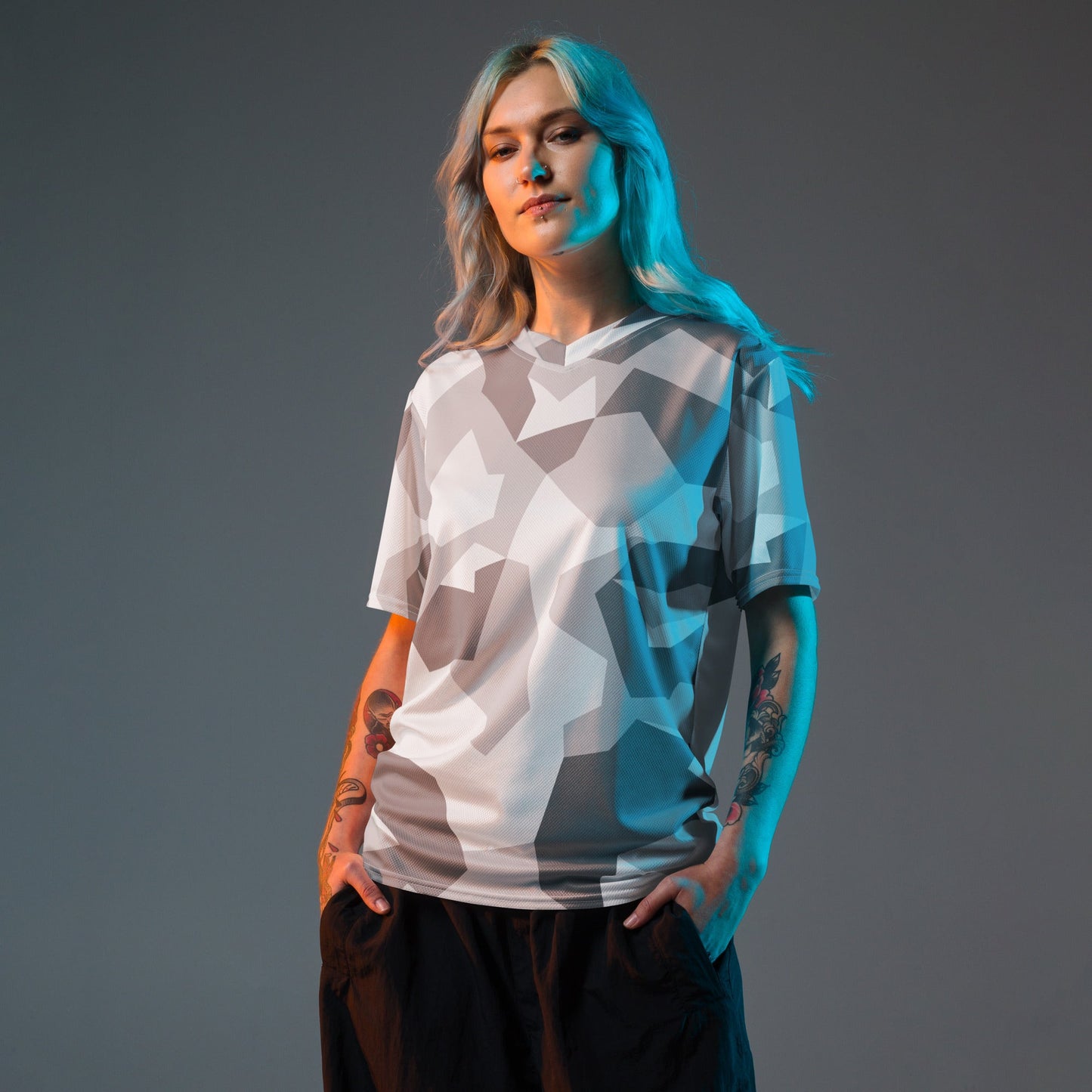 Swedish M90 Snow CAMO unisex sports jersey Sports Jerseys