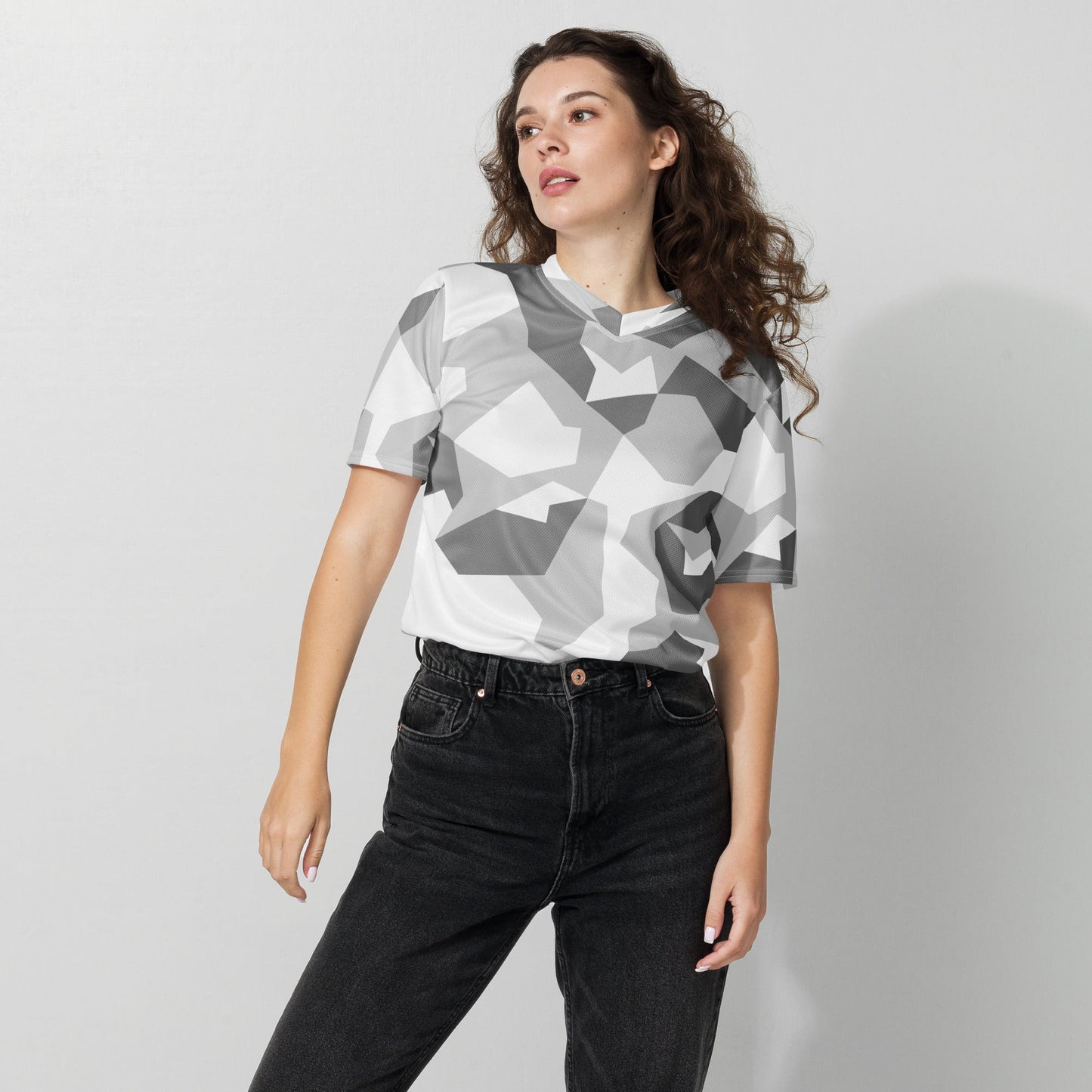 Swedish M90 Snow CAMO unisex sports jersey Sports Jerseys