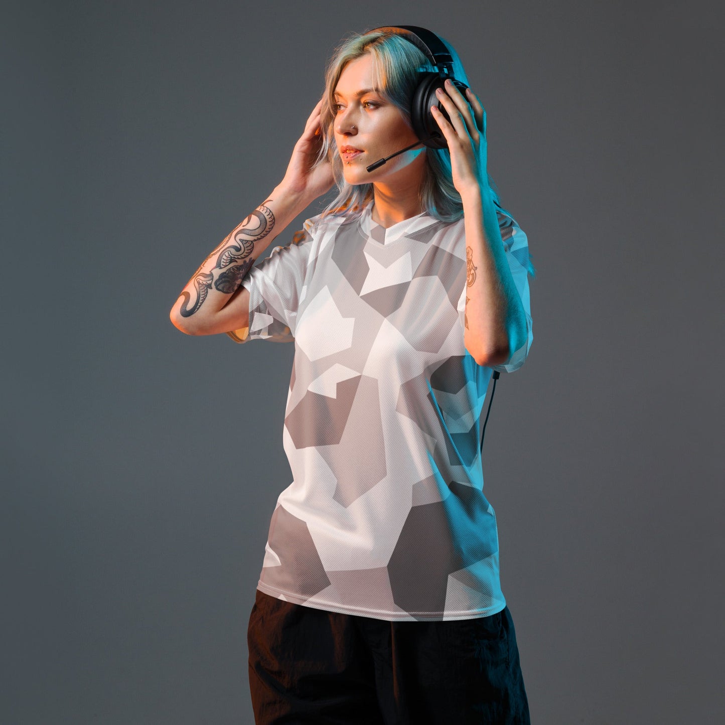 Swedish M90 Snow CAMO unisex sports jersey Sports Jerseys