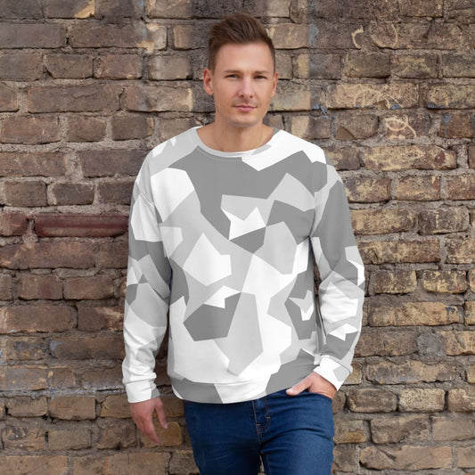 Swedish M90 Snow CAMO Unisex Sweatshirt - XS