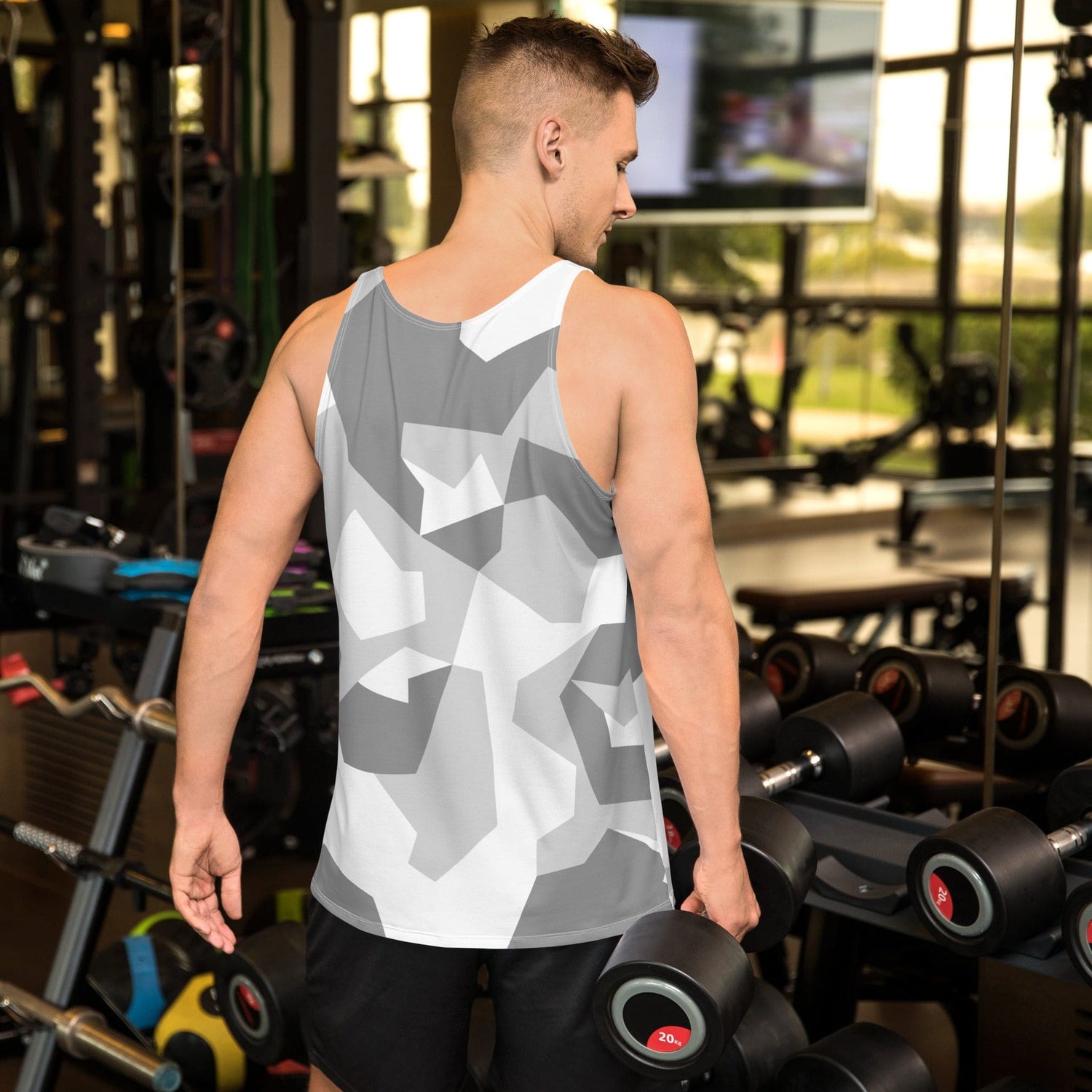 Swedish M90 Snow CAMO Unisex Tank Top - Tops