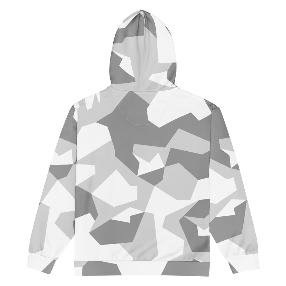 Swedish M90 Snow CAMO Unisex zip hoodie