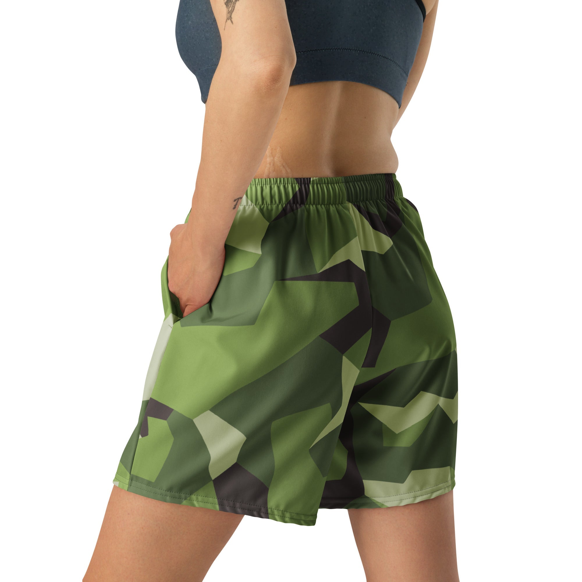 CAMO HQ - Swedish M90 CAMO Unisex Athletic Long Shorts - Worldwide