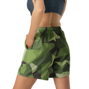 M90 Swedish Woodland CAMO Unisex Athletic Long Shorts