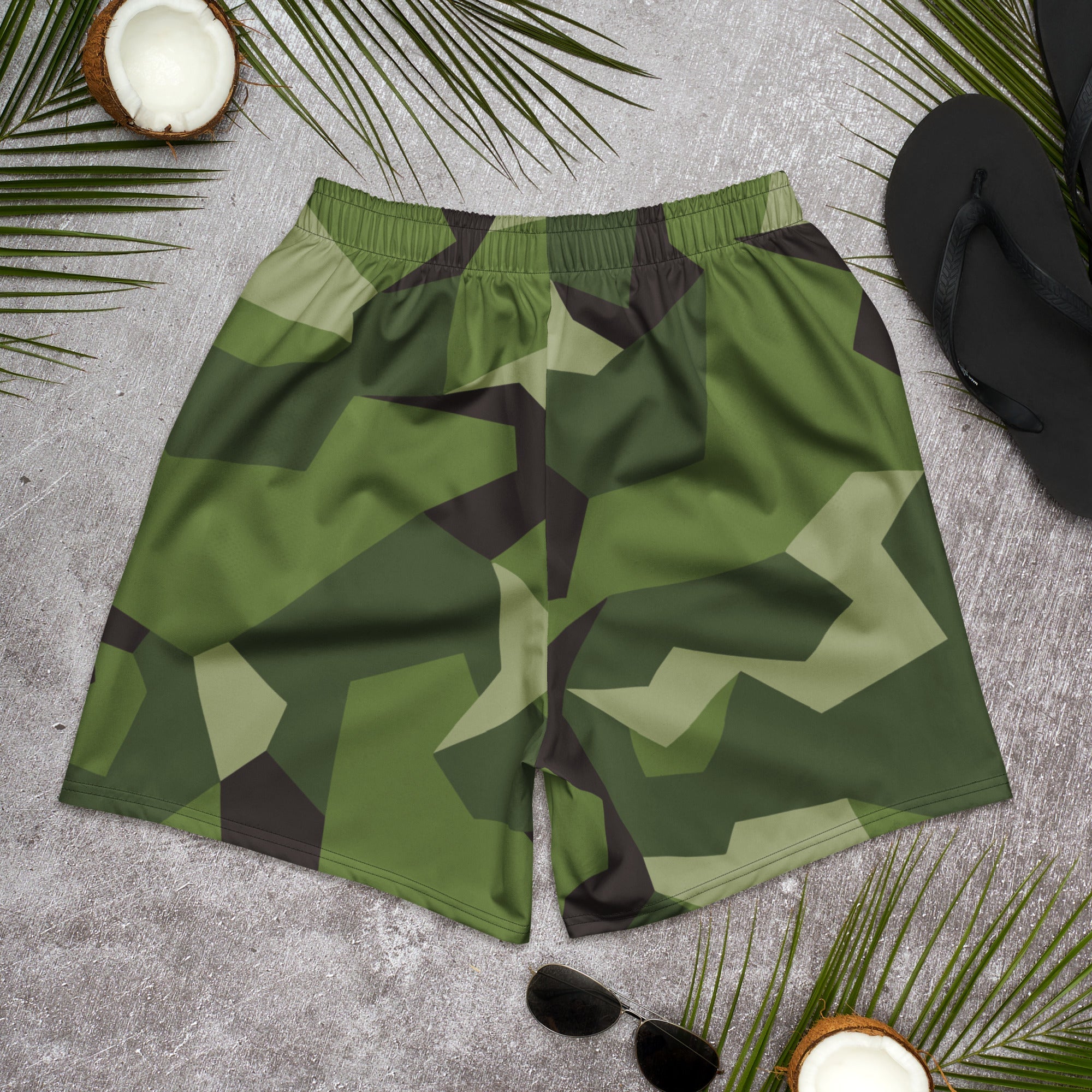 CAMO HQ - Swedish M90 CAMO Unisex Athletic Long Shorts - Worldwide