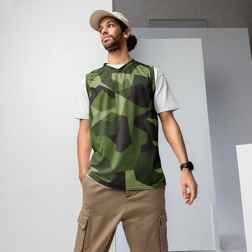 M90 Swedish Woodland CAMO Unisex Basketball Jersey - 2XS
